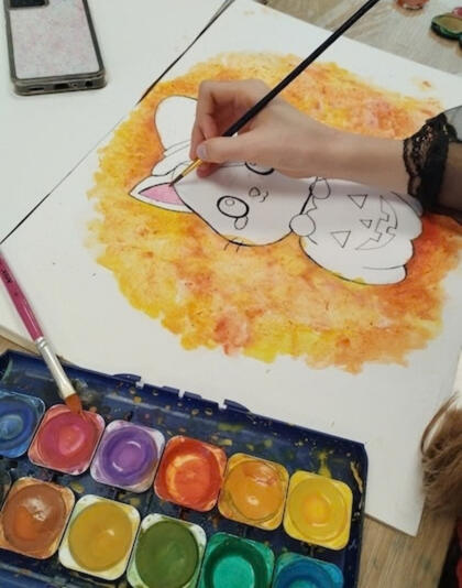 Clases talleres y celebraciones Dibujo con acuarela. MLC Atelier Ponferrada